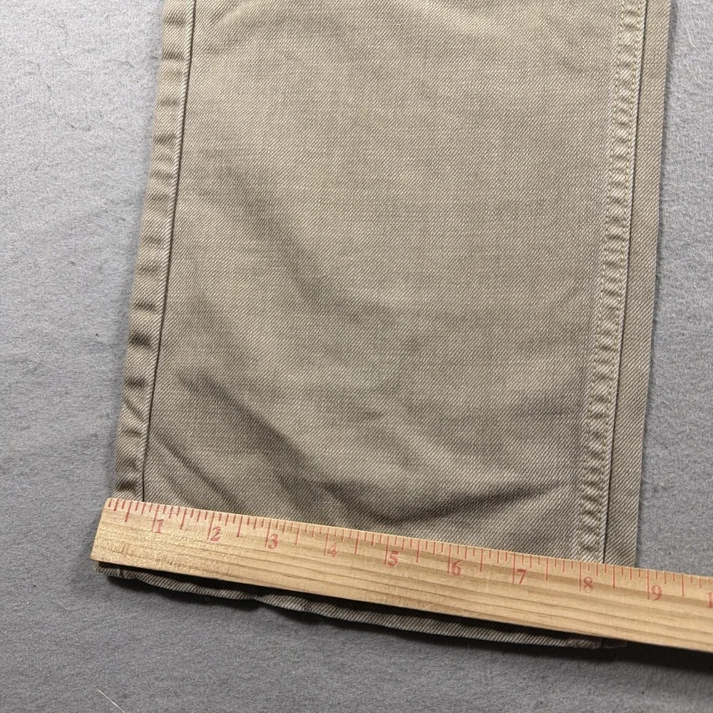 Vintage Levis 505 Jeans Mens 34x34 Beige Light Wash Straight Regular Fit Denim